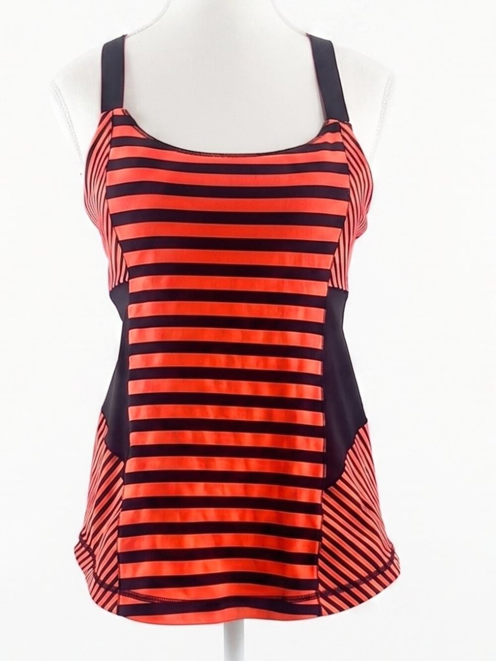 Lululemon Power Y Tank – Striped Performance Top-SIZE 12